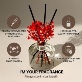 COCODOR Reed Diffuser Set with Preserved Baby\'s Breath with Sticks/April Breeze / 6.7oz / Scent Fragrance Oil Diffuser for Bedroom Bathroom Home Dcor COCODOR Reed Diffuser Set with Preserved Baby\'s Breath with Sticks/April Breeze / 6.7oz / Scent Fragrance Oil Diffuser for Bedroom Bathroom Home Dcor
