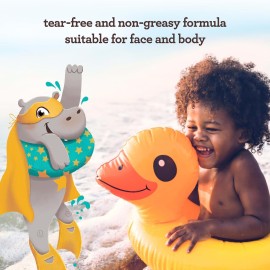 Aveeno Kids Continuous Protection Zinc Oxide Mineral Sunscreen Lotion for Children\'s Sensitive Skin with Broad Spectrum SPF 50, Tear-Free, Sweat- & Water-Resistant, Non-Greasy, 3 fl. oz Aveeno Kids Continuous Protection Zinc Oxide Mineral Sunscreen Lotion for Children\'s Sensitive Skin with Broad Spectrum SPF 50, Tear-Free, Sweat- & Water-Resistant, Non-Greasy, 3 fl. oz