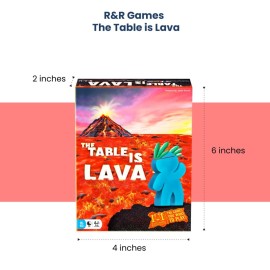 R&R Games The Table is Lava, Family Game for Adults and Kids, Card Game for Game Night