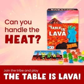 R&R Games The Table is Lava, Family Game for Adults and Kids, Card Game for Game Night