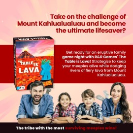 R&R Games The Table is Lava, Family Game for Adults and Kids, Card Game for Game Night