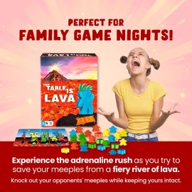 R&R Games The Table is Lava, Family Game for Adults and Kids, Card Game for Game Night