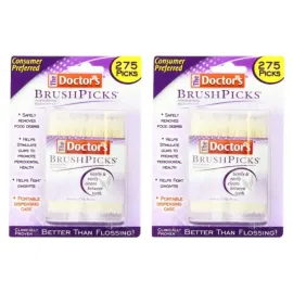 The Doctor\'s BrushPicks Interdental Toothpicks, 275 Count (Pack of 2)