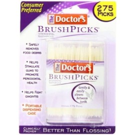 The Doctor\'s BrushPicks Interdental Toothpicks, 275 Count (Pack of 2) The Doctor\'s BrushPicks Interdental Toothpicks, 275 Count (Pack of 2)