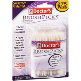 The Doctor\'s BrushPicks Interdental Toothpicks, 275 Count (Pack of 2) The Doctor\'s BrushPicks Interdental Toothpicks, 275 Count (Pack of 2)