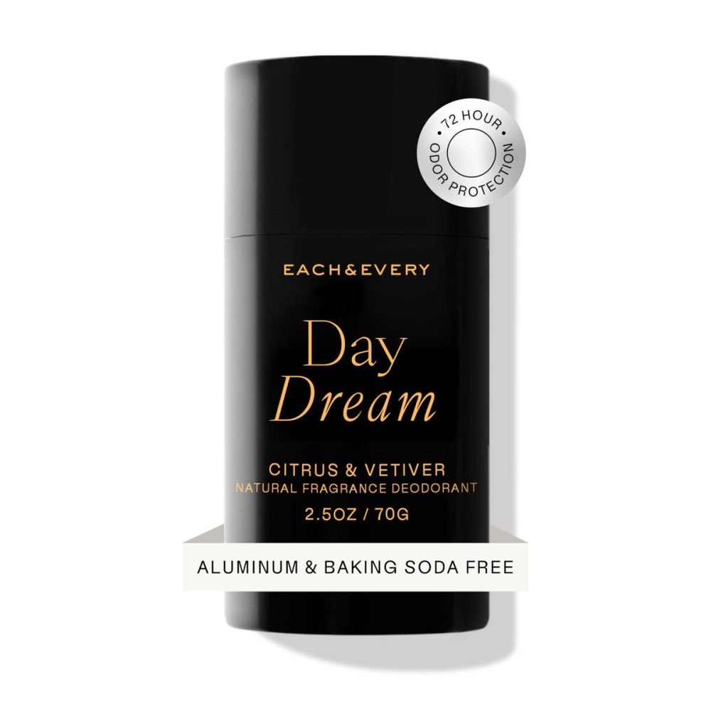 Each & Every Aluminum Free Deodorant for Women & Men, Citrus & Vetiver - All Natural Deodorant for Sensitive Skin, EWG Verified - Clean, Baking Soda-Free, Plant-Based Fragrance - 2.5oz Each & Every Aluminum Free Deodorant for Women & Men, Citrus & Vetiver - All Natural Deodorant for Sensitive Skin, EWG Verified - Clean, Baking Soda-Free, Plant-Based Fragrance - 2.5oz