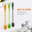 Silicone Bottle Cleaning Brush with Long Handle, 12.5 Water Bottle Cleaner for Baby Bottles, Hydro Flask, Sports Bottle, Vase, Glassware, Perfect for Smaller Diameter Bottle Openings (One Pack)
