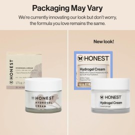 Honest Beauty Hydrogel Cream with Hyaluronic Acid | Lightweight, Moisturizing Water Cream | Gentle for Sensitive Skin, Fragrance Free, Vegan | 1.7 fl oz Honest Beauty Hydrogel Cream with Hyaluronic Acid | Lightweight, Moisturizing Water Cream | Gentle for Sensitive Skin, Fragrance Free, Vegan | 1.7 fl oz