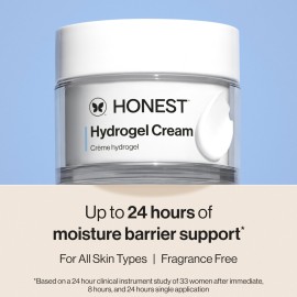 Honest Beauty Hydrogel Cream with Hyaluronic Acid | Lightweight, Moisturizing Water Cream | Gentle for Sensitive Skin, Fragrance Free, Vegan | 1.7 fl oz Honest Beauty Hydrogel Cream with Hyaluronic Acid | Lightweight, Moisturizing Water Cream | Gentle for Sensitive Skin, Fragrance Free, Vegan | 1.7 fl oz