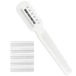 BANGMENG Hair Cutter Comb,Shaper Double Edge Razor,Split Ends Hair Trimmer Styler, For Thin & Thick Hair Cutting and Styling, Extra 5 Blades Included.