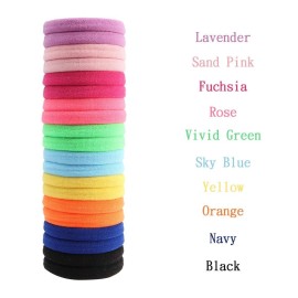 HOYOLS Seamless Hair Band Small Hair Ties Ponytail Holder No Crease Damage 4cm (10 Multi Color Set) HOYOLS Seamless Hair Band Small Hair Ties Ponytail Holder No Crease Damage 4cm (10 Multi Color Set)
