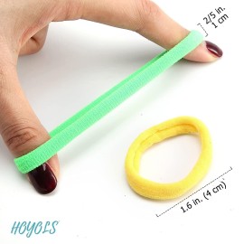 HOYOLS Seamless Hair Band Small Hair Ties Ponytail Holder No Crease Damage 4cm (10 Multi Color Set) HOYOLS Seamless Hair Band Small Hair Ties Ponytail Holder No Crease Damage 4cm (10 Multi Color Set)