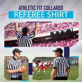 Murray Sporting Goods Mens Referee Shirt Collared | Official Mens Ref Shirt Jersey Short Sleeve - Football Halloween Costume (Large) Murray Sporting Goods Mens Referee Shirt Collared | Official Mens Ref Shirt Jersey Short Sleeve - Football Halloween Costume (Large)