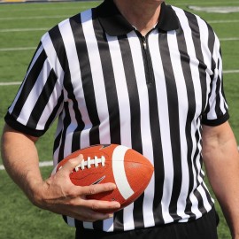 Murray Sporting Goods Mens Referee Shirt Collared | Official Mens Ref Shirt Jersey Short Sleeve - Football Halloween Costume (Large) Murray Sporting Goods Mens Referee Shirt Collared | Official Mens Ref Shirt Jersey Short Sleeve - Football Halloween Costume (Large)