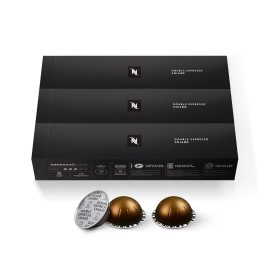 Nespresso Capsules Vertuo, Double Espresso Chiaro, Medium Roast Espresso Coffee, 30-Count Coffee Pods, Brews 2.7oz. Nespresso Capsules Vertuo, Double Espresso Chiaro, Medium Roast Espresso Coffee, 30-Count Coffee Pods, Brews 2.7oz.