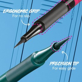 Maybelline Eyestudio Master Precise All Day Waterproof Liquid Eyeliner Makeup, Black, 2 Count (Packaging May Vary) Maybelline Eyestudio Master Precise All Day Waterproof Liquid Eyeliner Makeup, Black, 2 Count (Packaging May Vary)