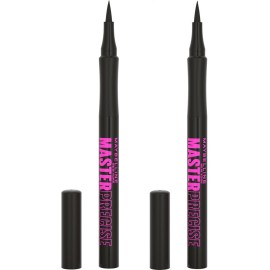 Maybelline Eyestudio Master Precise All Day Waterproof Liquid Eyeliner Makeup, Black, 2 Count (Packaging May Vary) Maybelline Eyestudio Master Precise All Day Waterproof Liquid Eyeliner Makeup, Black, 2 Count (Packaging May Vary)