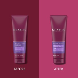 Nexxus Blonde Assure Purple Shampoo, For Blonde Hair Color Care Shampoo, Keratin Protein 8.5 oz Nexxus Blonde Assure Purple Shampoo, For Blonde Hair Color Care Shampoo, Keratin Protein 8.5 oz