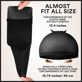 Teenitor Wig Cap,Black Wig Cap 20 Pieces Wig Caps, Black Stocking Caps, Stretchy Nylon Wig Stocking Caps for Women Teenitor Wig Cap,Black Wig Cap 20 Pieces Wig Caps, Black Stocking Caps, Stretchy Nylon Wig Stocking Caps for Women