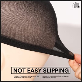 Teenitor Wig Cap,Black Wig Cap 20 Pieces Wig Caps, Black Stocking Caps, Stretchy Nylon Wig Stocking Caps for Women Teenitor Wig Cap,Black Wig Cap 20 Pieces Wig Caps, Black Stocking Caps, Stretchy Nylon Wig Stocking Caps for Women