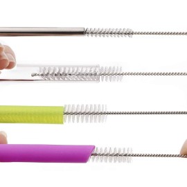 Long Straw Brush, Nylon Pipe Tube Cleaner 8-ihch 10 Different Diameters Set of 10 Long Straw Brush, Nylon Pipe Tube Cleaner 8-ihch 10 Different Diameters Set of 10