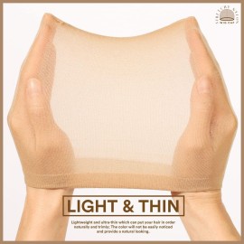 Teenitor Wig Cap, 20pcs Stocking Caps for Wigs, Tan Wig Cap for Women, Stretchy Nylon WigCap Beige Teenitor Wig Cap, 20pcs Stocking Caps for Wigs, Tan Wig Cap for Women, Stretchy Nylon WigCap Beige