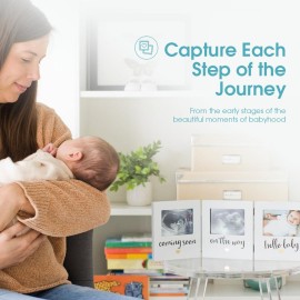 Pearhead Triple Sonogram Keepsake Photo Frame, Gender Neutral Ultrasound Keepsake, Ideal Pregnancy Gift For First Time Moms, Baby Shower and Nursery Decor, 3.5x2.5 Photo Insert, White Pearhead Triple Sonogram Keepsake Photo Frame, Gender Neutral Ultrasound Keepsake, Ideal Pregnancy Gift For First Time Moms, Baby Shower and Nursery Decor, 3.5x2.5 Photo Insert, White