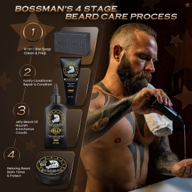 Bossman Men\'s 4-in-1 Bar Soap for Men (4 oz) - Beard Wash, Shampoo, Body Wash & Conditioner Bossman Men\'s 4-in-1 Bar Soap for Men (4 oz) - Beard Wash, Shampoo, Body Wash & Conditioner