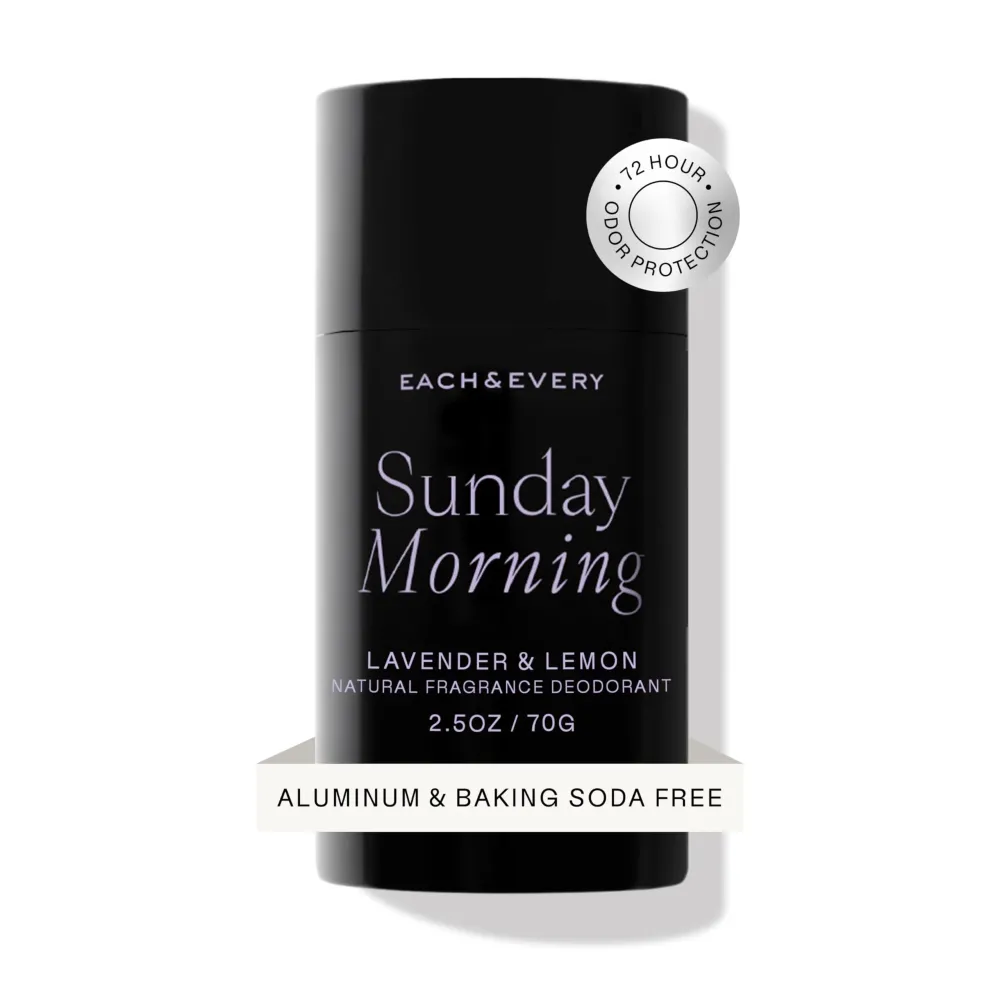 Each & Every Aluminum Free Deodorant for Women & Men, Lavender & Lemon - All Natural Deodorant for Sensitive Skin, EWG Verified - Clean, Baking Soda-Free, Plant-Based Fragrance - 2.5oz Each & Every Aluminum Free Deodorant for Women & Men, Lavender & Lemon - All Natural Deodorant for Sensitive Skin, EWG Verified - Clean, Baking Soda-Free, Plant-Based Fragrance - 2.5oz