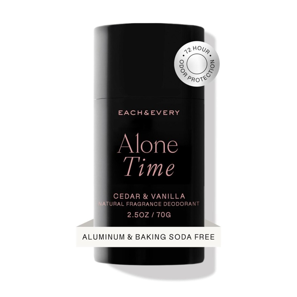 Each & Every Aluminum Free Deodorant for Men & Women, Cedar & Vanilla - All Natural Deodorant for Sensitive Skin, EWG Verified - Clean, Baking Soda Free, Plant-Based Fragrance - 2.5oz