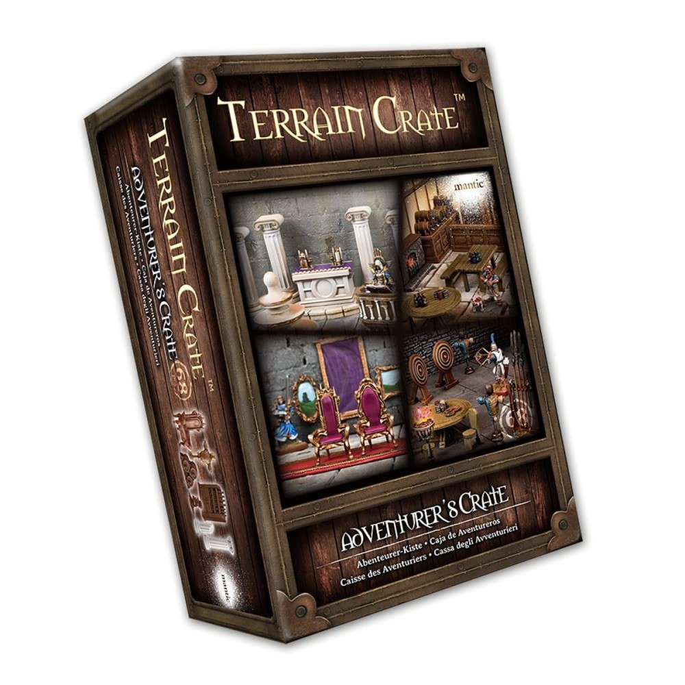 Mantic Games Terrain Crate - Adventurer\'s Crate Large Size Set | Highly-Detailed 3D Miniatures | Pre-Assembled Scenery Tabletop Game Accessory for Wargames, Board Games and RPGs | Made by Mantic Games Mantic Games Terrain Crate - Adventurer\'s Crate Large Size Set | Highly-Detailed 3D Miniatures | Pre-Assembled Scenery Tabletop Game Accessory for Wargames, Board Games and RPGs | Made by Mantic Games