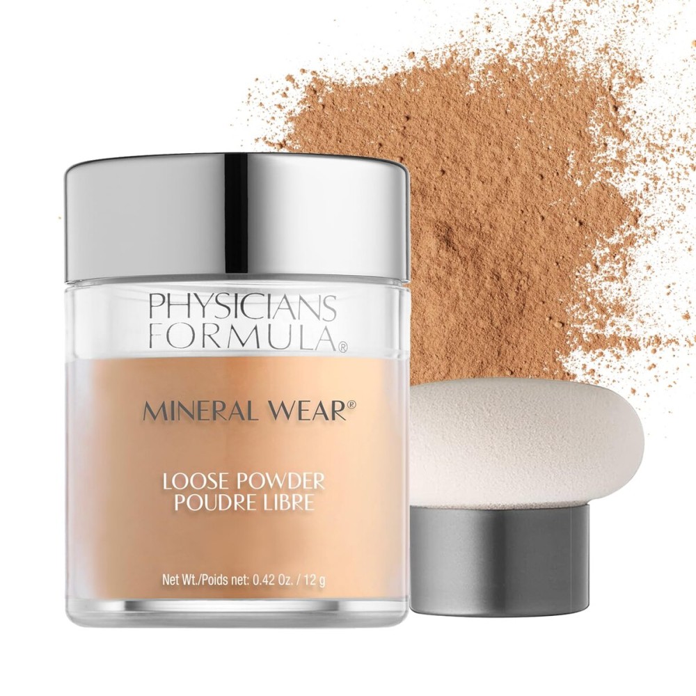 Physicians Formula Mineral Wear Talc-Free Loose Powder Medium Beige, Dermatologist Tested, Clinicially Tested Physicians Formula Mineral Wear Talc-Free Loose Powder Medium Beige, Dermatologist Tested, Clinicially Tested