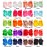 DeD 20 Pcs 8 Hair Bows Clips Boutique Grosgrain Ribbon Big Large Bows Alligator Hair Accessories For Baby Girls Teens Kids