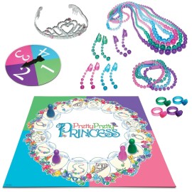 Pretty, Pretty, Princess with 1990\'s Artwork by Winning Moves Games USA, a Delightful Jewelry Dress-Up Game for 2-4 Players, Ages 5 and Up (1222)