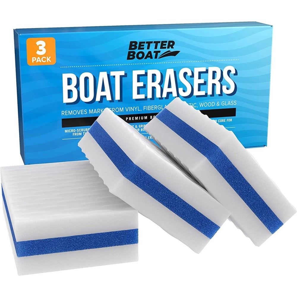 3PK Premium Boat Scuff Erasers, Boating Accessories for Cleaning, Gift for Pontoon, Fishing, Jon Boats, Decks, Vinyl and Hull Cleaner, Gadgets for Men and Women 3PK Premium Boat Scuff Erasers, Boating Accessories for Cleaning, Gift for Pontoon, Fishing, Jon Boats, Decks, Vinyl and Hull Cleaner, Gadgets for Men and Women