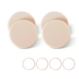KOOBA 4pcs Round Makeup Sponges Supplement, Beauty Face Primer Compact Powder Puff, Blender Sponge Replacement for Cosmetic Flawless Foundation, Sensitive and All Skin Types KOOBA 4pcs Round Makeup Sponges Supplement, Beauty Face Primer Compact Powder Puff, Blender Sponge Replacement for Cosmetic Flawless Foundation, Sensitive and All Skin Types