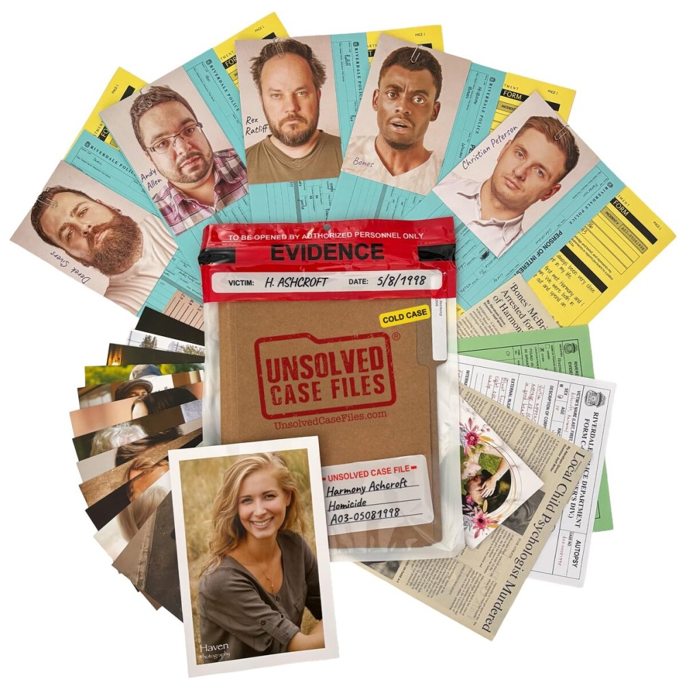 Unsolved Case Files | Ashcroft, Harmony - Cold Case Murder Mystery Game - Can You Solve The Crime? Who Killed Harmony? For Ages 14 and up Unsolved Case Files | Ashcroft, Harmony - Cold Case Murder Mystery Game - Can You Solve The Crime? Who Killed Harmony? For Ages 14 and up