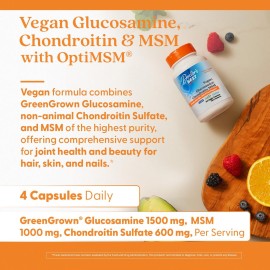 Doctor\'s Best Vegan Glucosamine Chondroitin MSM, Joint Health, Hair, Skin & Nails, Capsule,120 count Doctor\'s Best Vegan Glucosamine Chondroitin MSM, Joint Health, Hair, Skin & Nails, Capsule,120 count