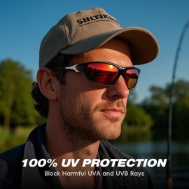 FAGUMA Sports Polarized Sunglasses For Men Cycling Driving Fishing UV400 Protection FAGUMA Sports Polarized Sunglasses For Men Cycling Driving Fishing UV400 Protection