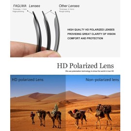 FAGUMA Sports Polarized Sunglasses For Men Cycling Driving Fishing UV400 Protection FAGUMA Sports Polarized Sunglasses For Men Cycling Driving Fishing UV400 Protection