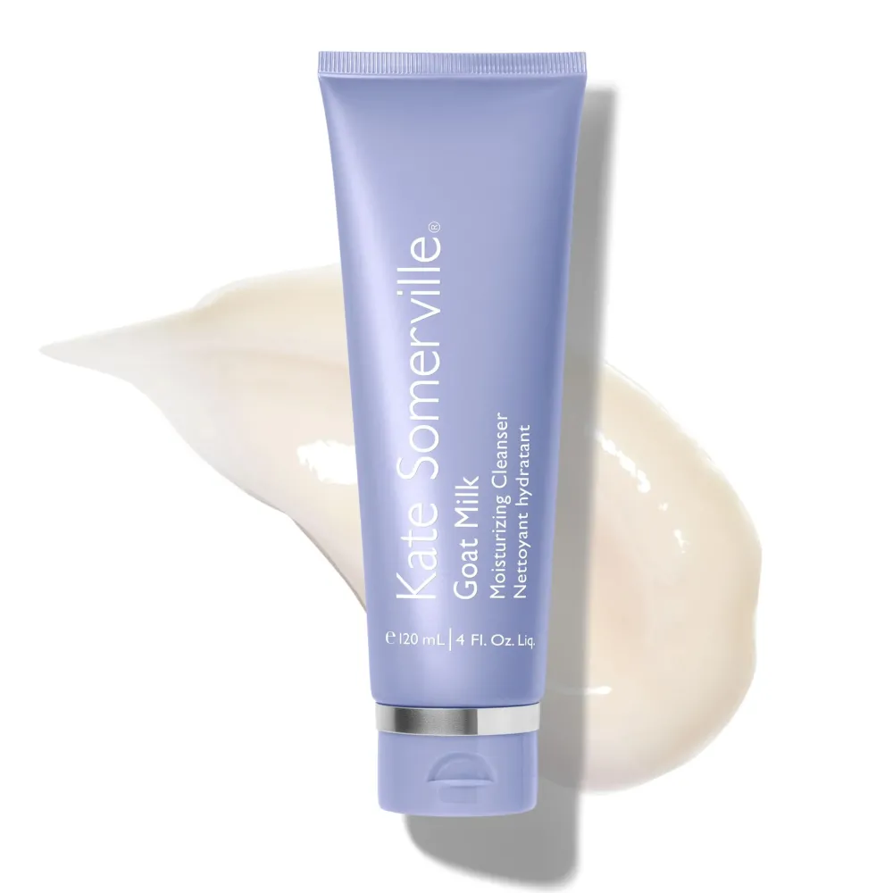 Kate Somerville Goat Milk Moisturizing Cleanser, Gentle Daily Face Wash, Relieves Dry Skin & Tightness, 4 Fl Oz