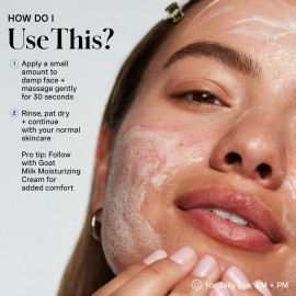 Kate Somerville Goat Milk Moisturizing Cleanser, Gentle Daily Face Wash, Relieves Dry Skin & Tightness, 4 Fl Oz