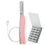 SPA SCIENCES - SIMA Patented Dermaplane Razor for Women Face - Painless 2-in-1 Facial Exfoliation & Peach Fuzz Hair Removal - Anti-Aging - 3 Speeds - Rechargeable - 7 Weeks Treatment