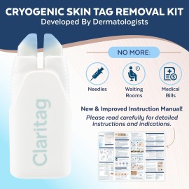 Claritag Advanced Skin Tag Remover - FDA-Cleared Device - Only for Skin Tag Removal - Works in 7-14 Days - Up To 10 Treatment Cycles - Cryogenic Freeze-Off Kit