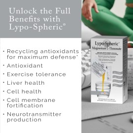 LivOn Laboratories Lypo-Spheric Magnesium L-Threonate - 30 Packets - 77mg Per Packet - Liposome Encapsulated for Maximum Bioavailability - Professionally Formulated - 100% Non-GMO LivOn Laboratories Lypo-Spheric Magnesium L-Threonate - 30 Packets - 77mg Per Packet - Liposome Encapsulated for Maximum Bioavailability - Professionally Formulated - 100% Non-GMO