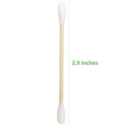 Cotton Swabs with Wooden Sticks/Double Tipped Natural Bamboo Cotton Buds 900pcs Cotton Swabs with Wooden Sticks/Double Tipped Natural Bamboo Cotton Buds 900pcs