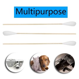 6 Inch Long Cotton Swabs (Large Size) 100pcs for Pets, Gun Cleaning or Makeup 6 Inch Long Cotton Swabs (Large Size) 100pcs for Pets, Gun Cleaning or Makeup