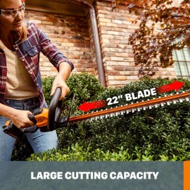 WORX WG261 20V PowerShare 22 Cordless Hedge Trimmer (Battery & Charger Included) WORX WG261 20V PowerShare 22 Cordless Hedge Trimmer (Battery & Charger Included)