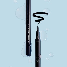 e.l.f. H2O Proof Eyeliner Pen, Felt Tip, Waterproof, Long-Lasting, High-Pigmented Liner For Bold Looks, Vegan & Cruelty-Free, Jet Black. 0.02 Fl Oz e.l.f. H2O Proof Eyeliner Pen, Felt Tip, Waterproof, Long-Lasting, High-Pigmented Liner For Bold Looks, Vegan & Cruelty-Free, Jet Black. 0.02 Fl Oz