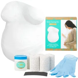 Kate & Milo Belly Casting Kit, Pregnancy Keepsake Making Kit, Easy DIY Plaster Cast Baby Bump Keepsake, Perfect For Expecting Moms and Ideal Nursery Decor